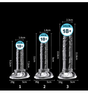 JiuAi - Crystal Warrior Glass Dildo (Multi-size Available)